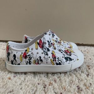 Native Toddlers Mickey Mouse slip on shoes Sz C6